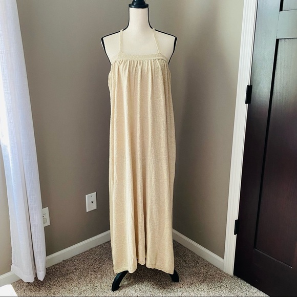 Free People Under The Stars Midi Dress Cream Sz Small - Picture 1 of 12